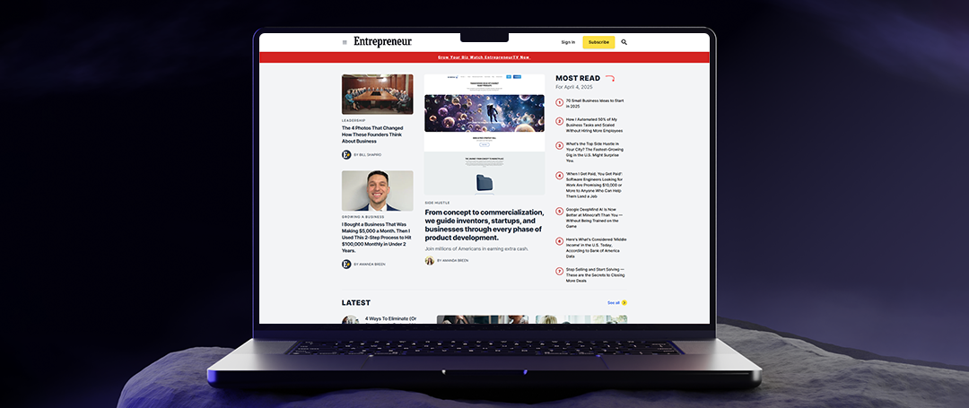 Go Vertical ICM Featured in Entrepreneur – A Milestone That Belongs to All of Us